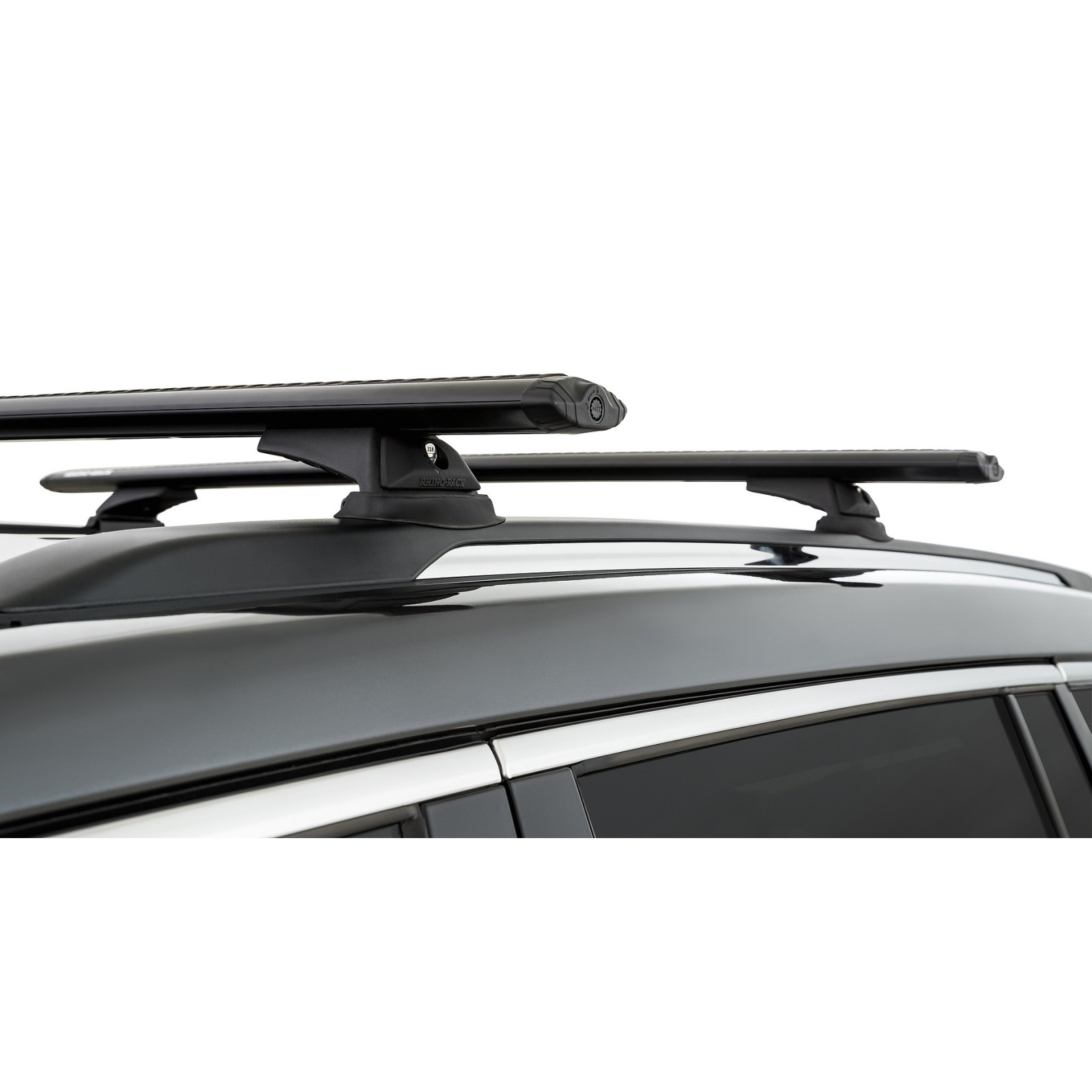 Kit 2 barres de toit noires RHINO-RACK Vortex RCL • JB0192 