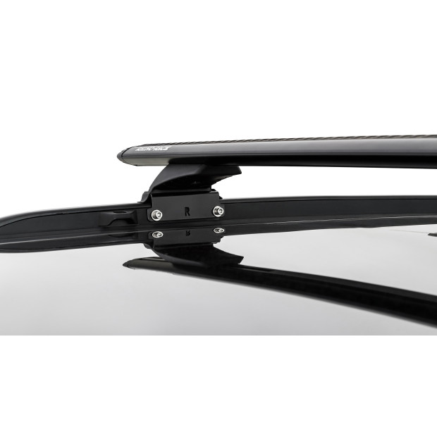 Kit 2 barres de toit noires RHINO-RACK Vortex RCL • JB0192 