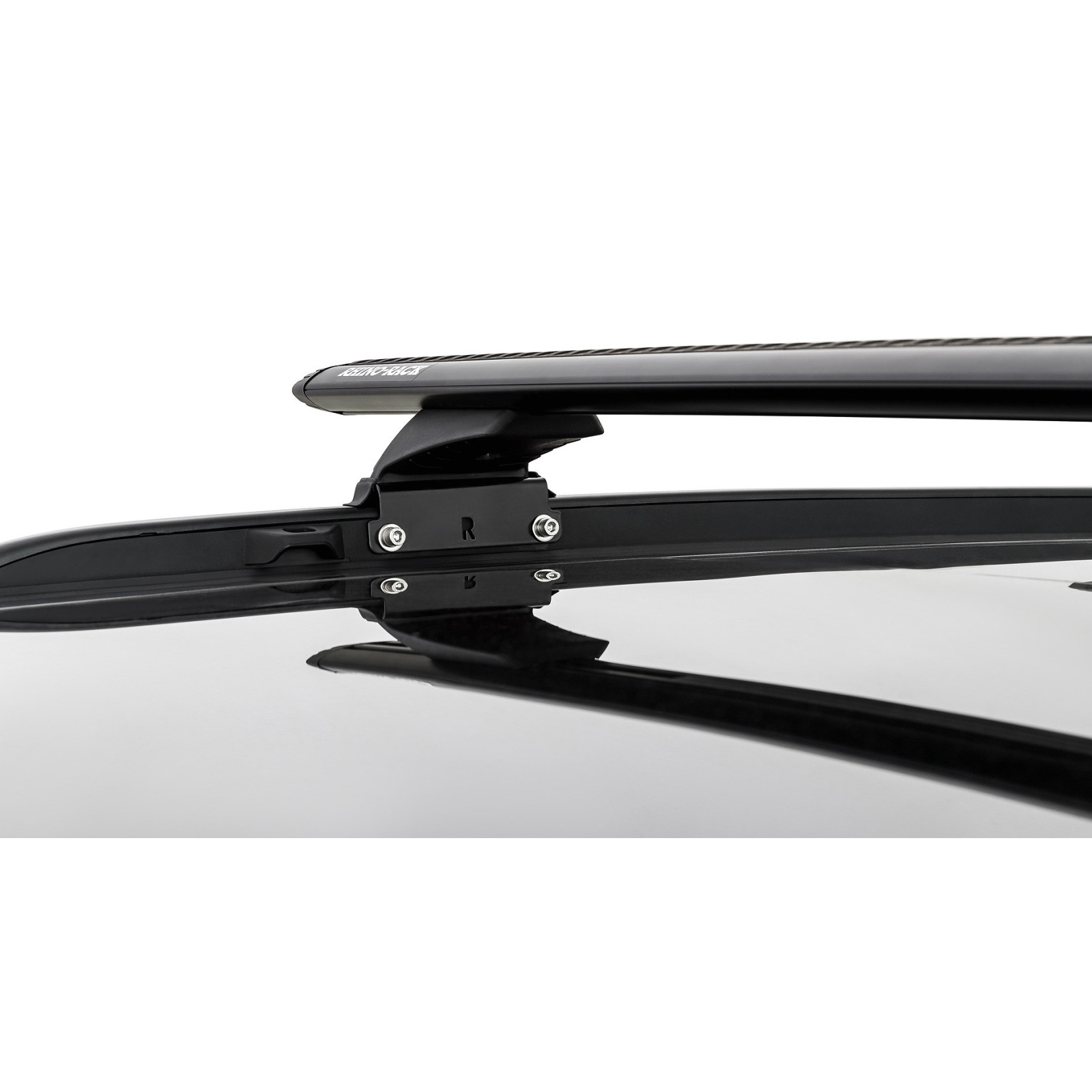 Kit 2 barres de toit noires RHINO-RACK Vortex RCL • JB0192 