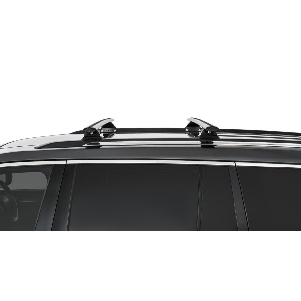 Kit 2 barres de toit noires RHINO-RACK Vortex RCL • JB0192 