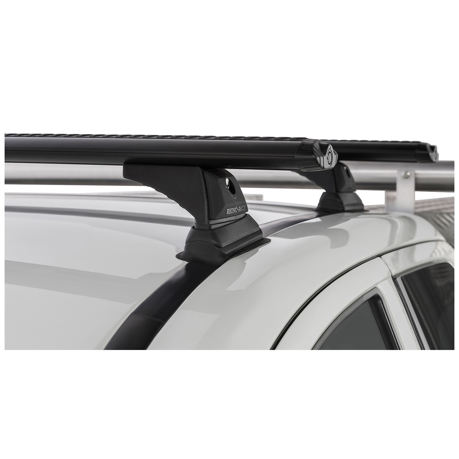 Kit 2 barres de toit noires RHINO-RACK Vortex RCH • JB0868 