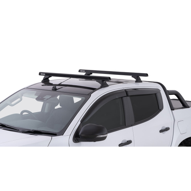 Kit 2 barres de toit noires RHINO-RACK Heavy Duty RCH • JB0870 