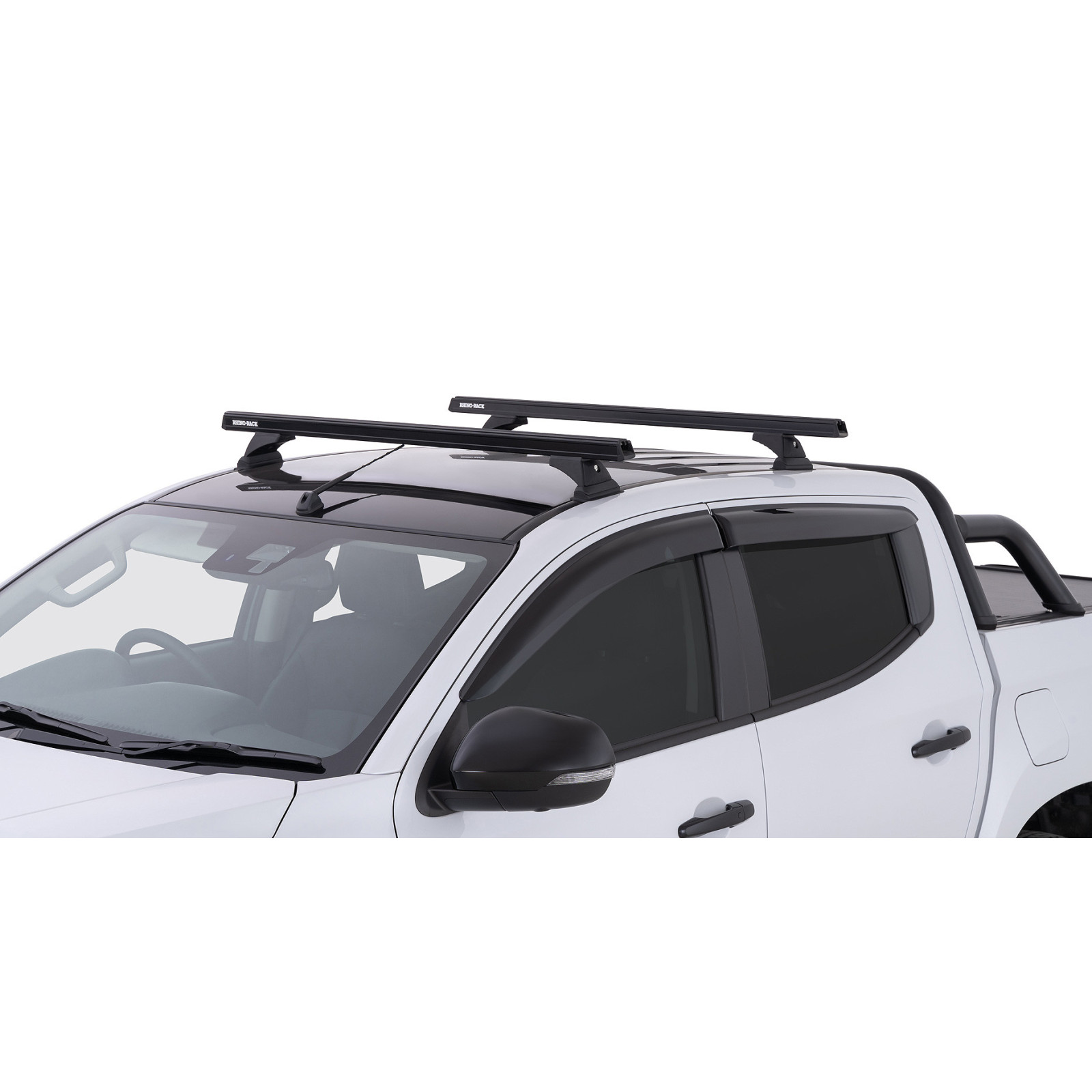 Kit 2 barres de toit noires RHINO-RACK Heavy Duty RCH • JB0870 