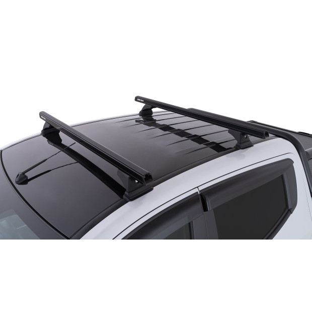 Kit 2 barres de toit noires RHINO-RACK Heavy Duty RCH • JB0870 