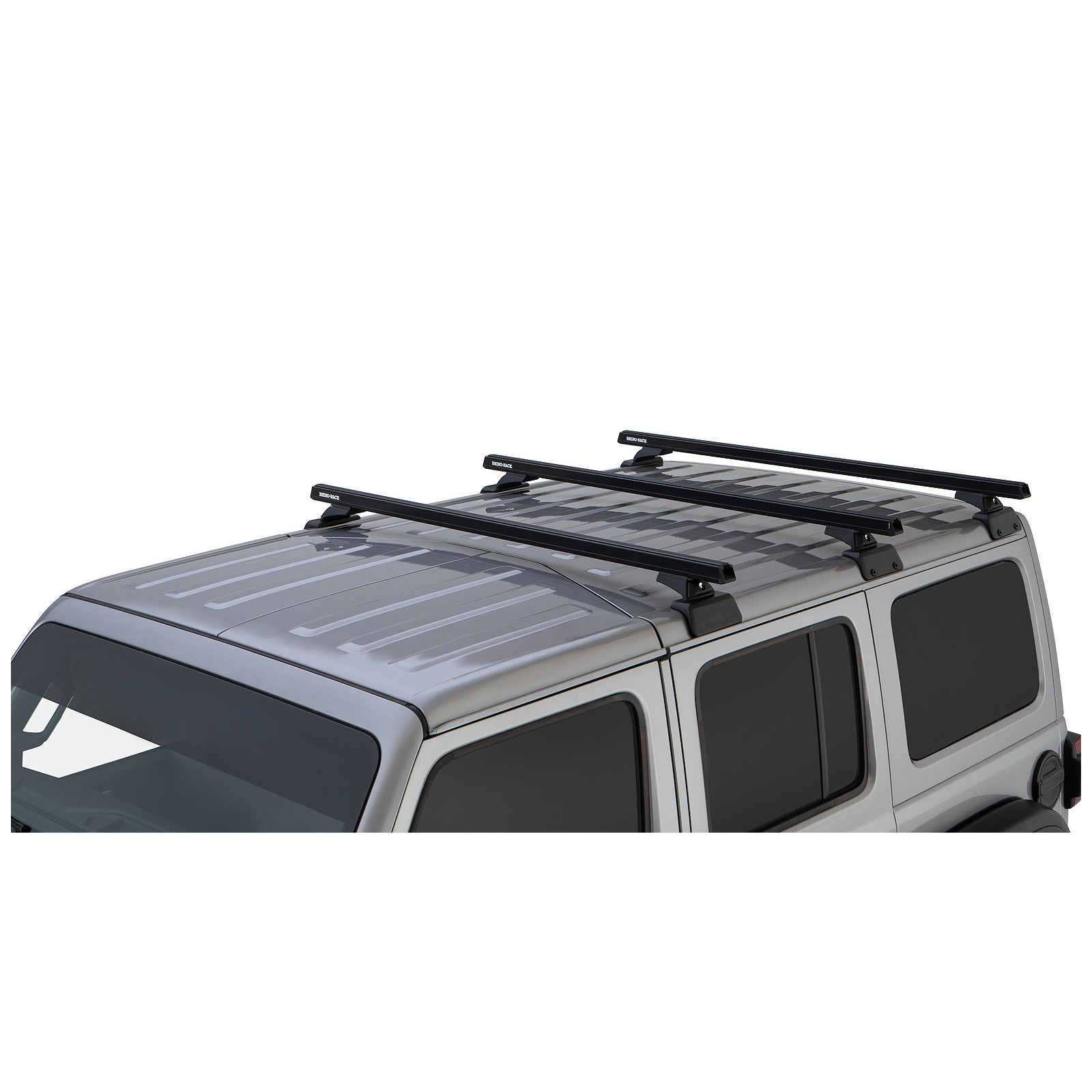 Kit 3 barres de toit noires RHINO-RACK Heavy Duty RCL Backbone • JB0882 