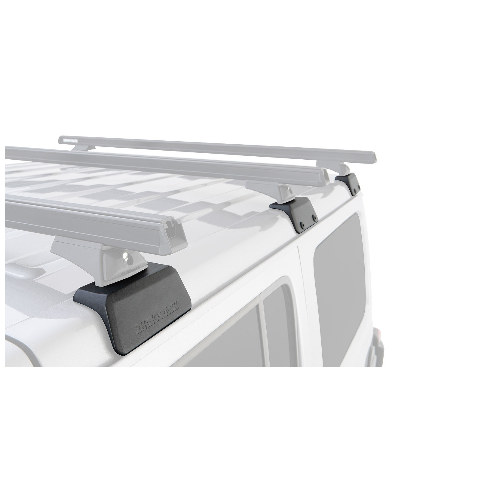 Kit 3 barres de toit noires RHINO-RACK Vortex RCL Backbone • JB0896 