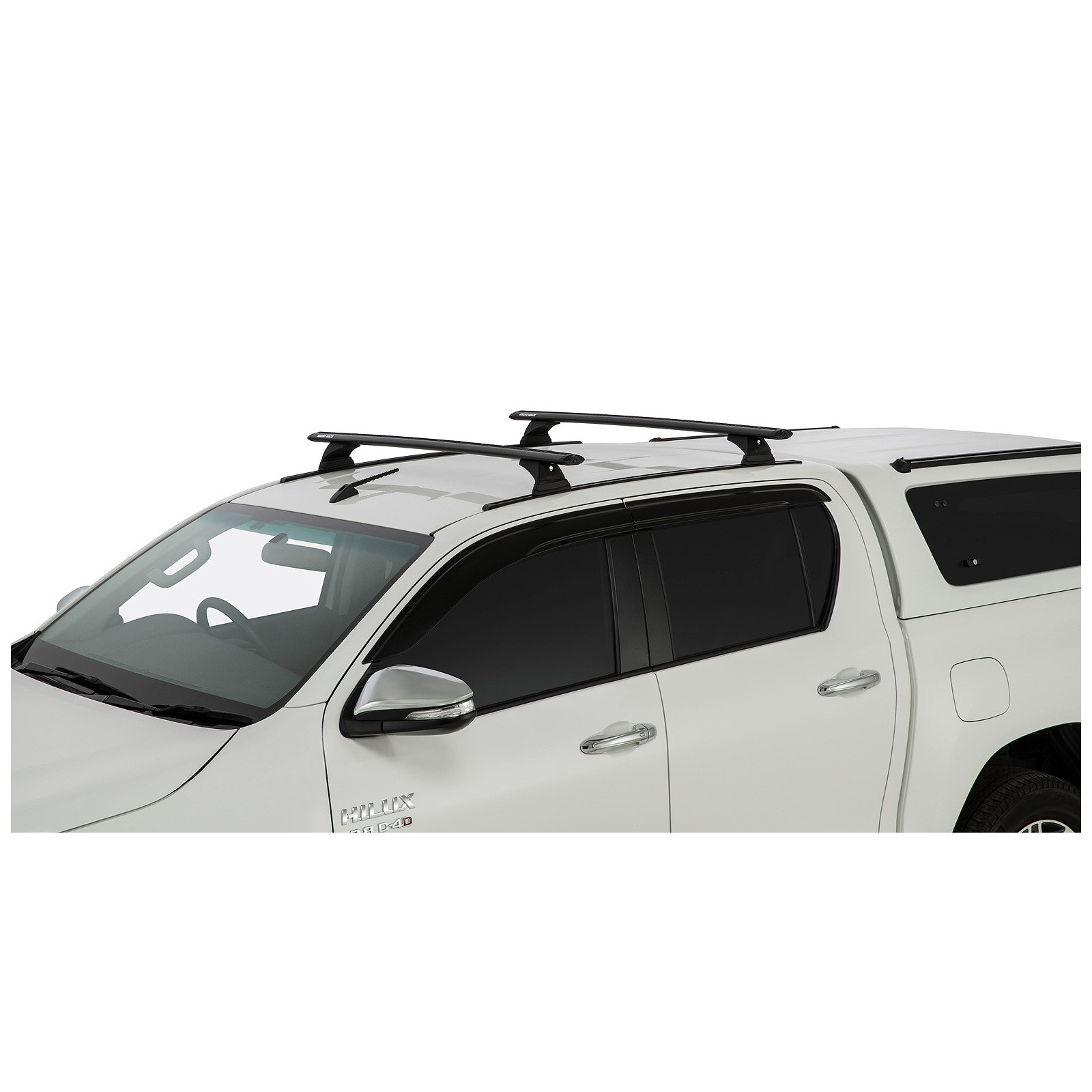 Kit 2 barres de toit noires RHINO-RACK Vortex RCH Trackmount • JB0950 