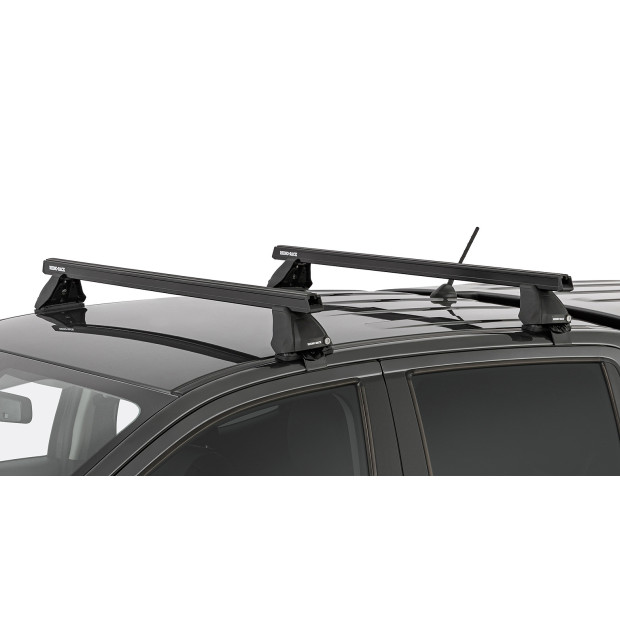 Kit 2 barres de toit noires RHINO-RACK Heavy Duty 2500 • JB0963 