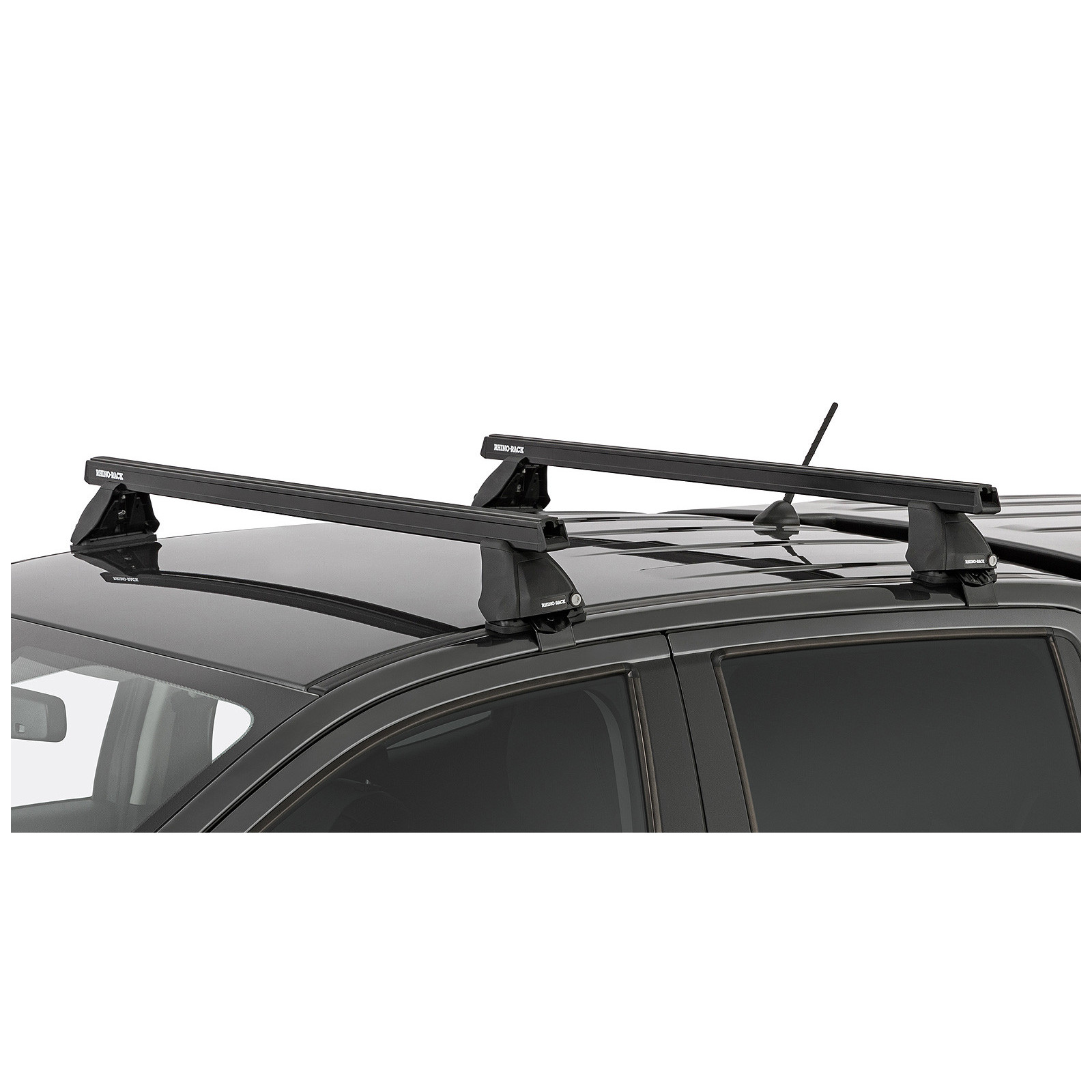 Kit 2 barres de toit noires RHINO-RACK Heavy Duty 2500 • JB0963 