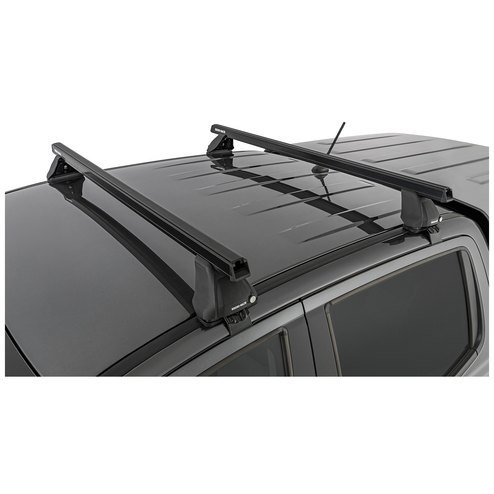 Kit 2 barres de toit noires RHINO-RACK Heavy Duty 2500 • JB0963 