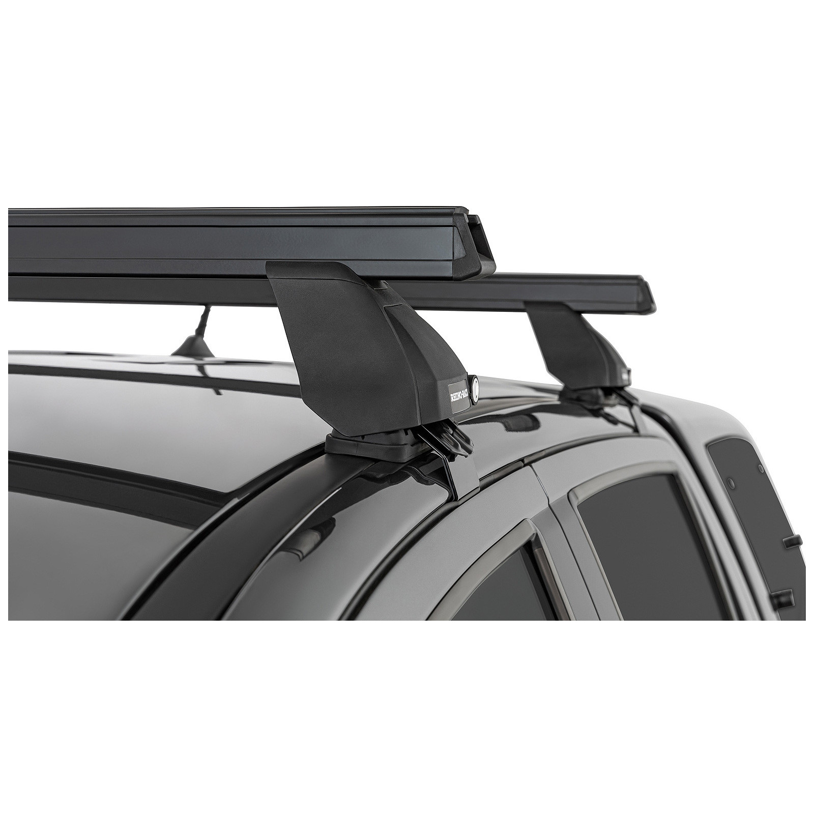 Kit 2 barres de toit noires RHINO-RACK Heavy Duty 2500 • JB0963 