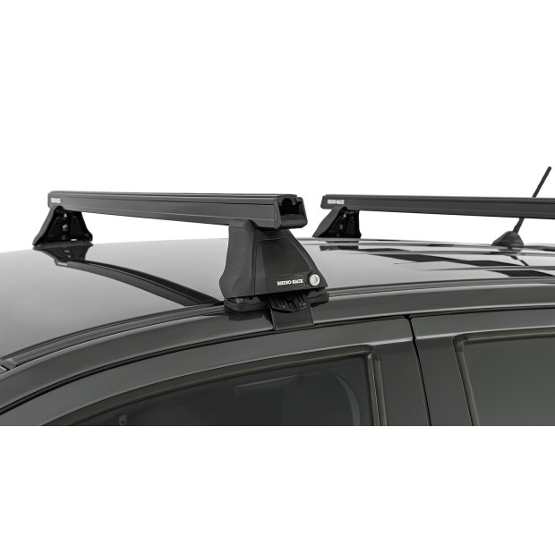 Kit 2 barres de toit noires RHINO-RACK Heavy Duty 2500 • JB0963 