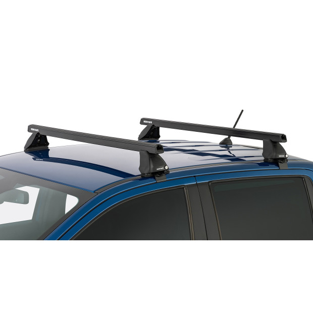 Kit 2 barres de toit noires RHINO-RACK Heavy Duty 2500 • JB0963 