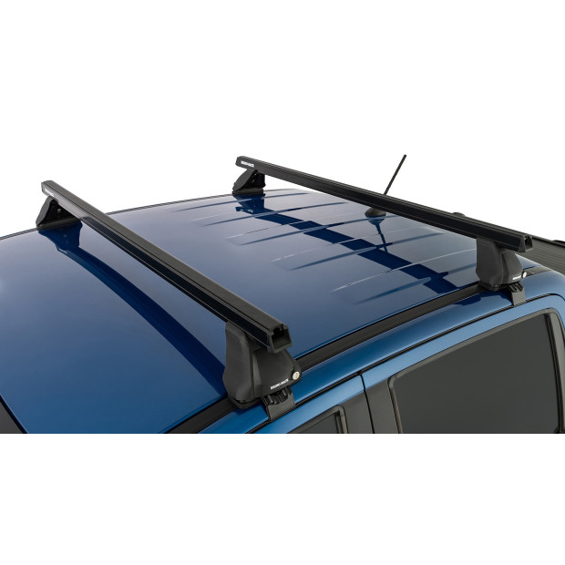 Kit 2 barres de toit noires RHINO-RACK Heavy Duty 2500 • JB0963 