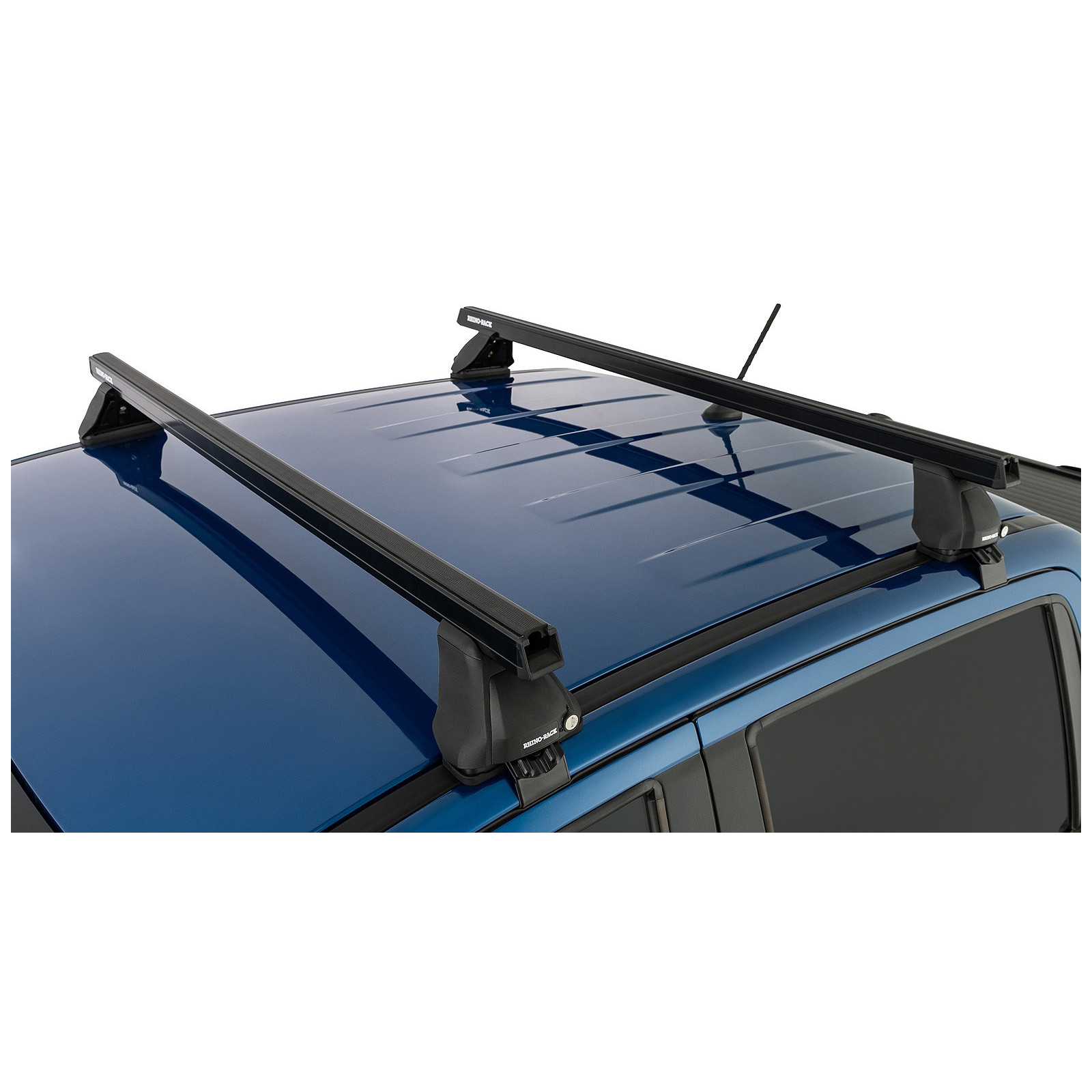 Kit 2 barres de toit noires RHINO-RACK Heavy Duty 2500 • JB0963 