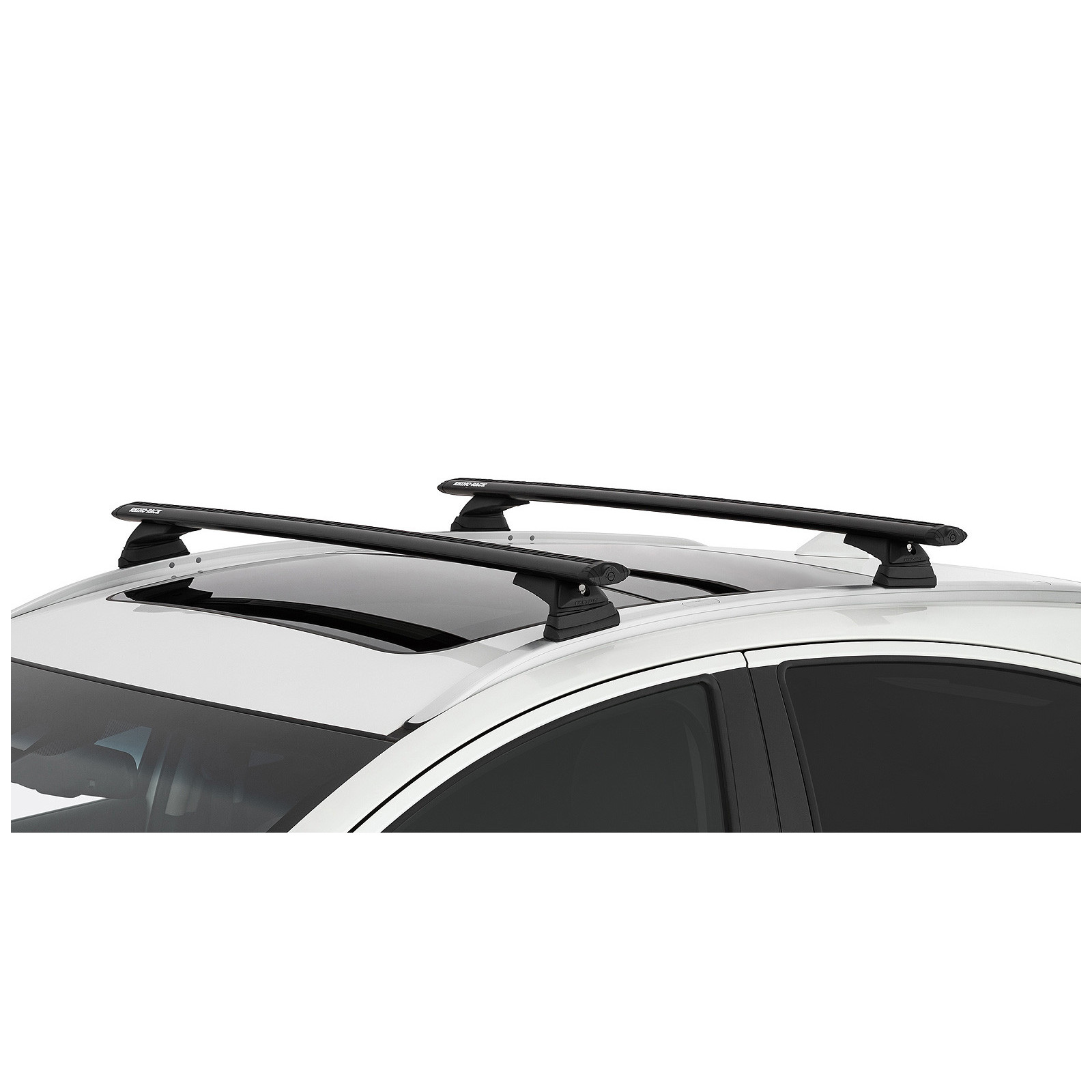 Kit 2 barres de toit noires RHINO-RACK Vortex RCL • JB1614 
