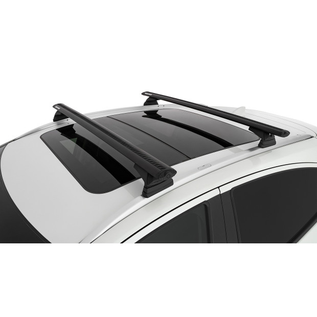 Kit 2 barres de toit noires RHINO-RACK Vortex RCL • JB1614 