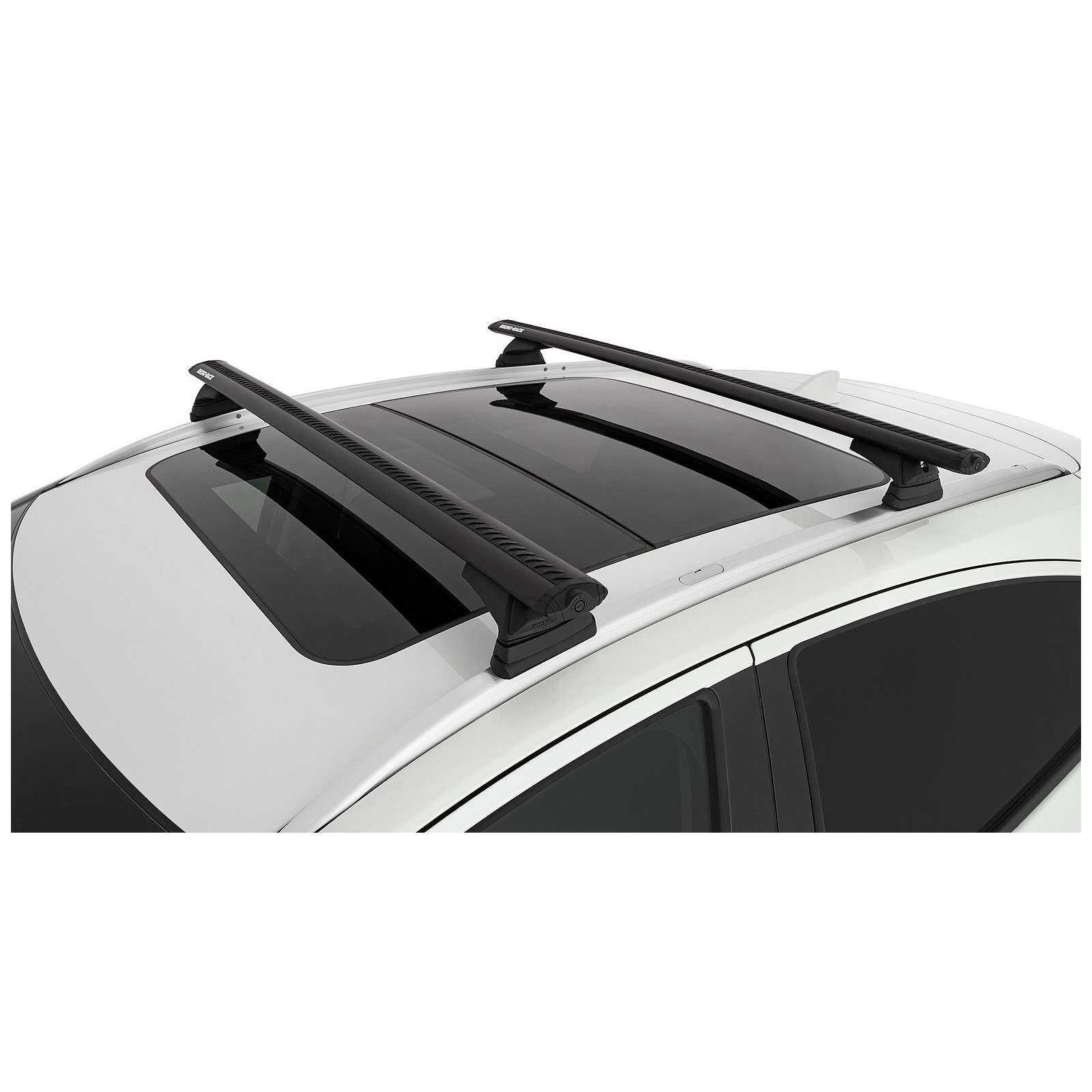 Kit 2 barres de toit noires RHINO-RACK Vortex RCL • JB1614 