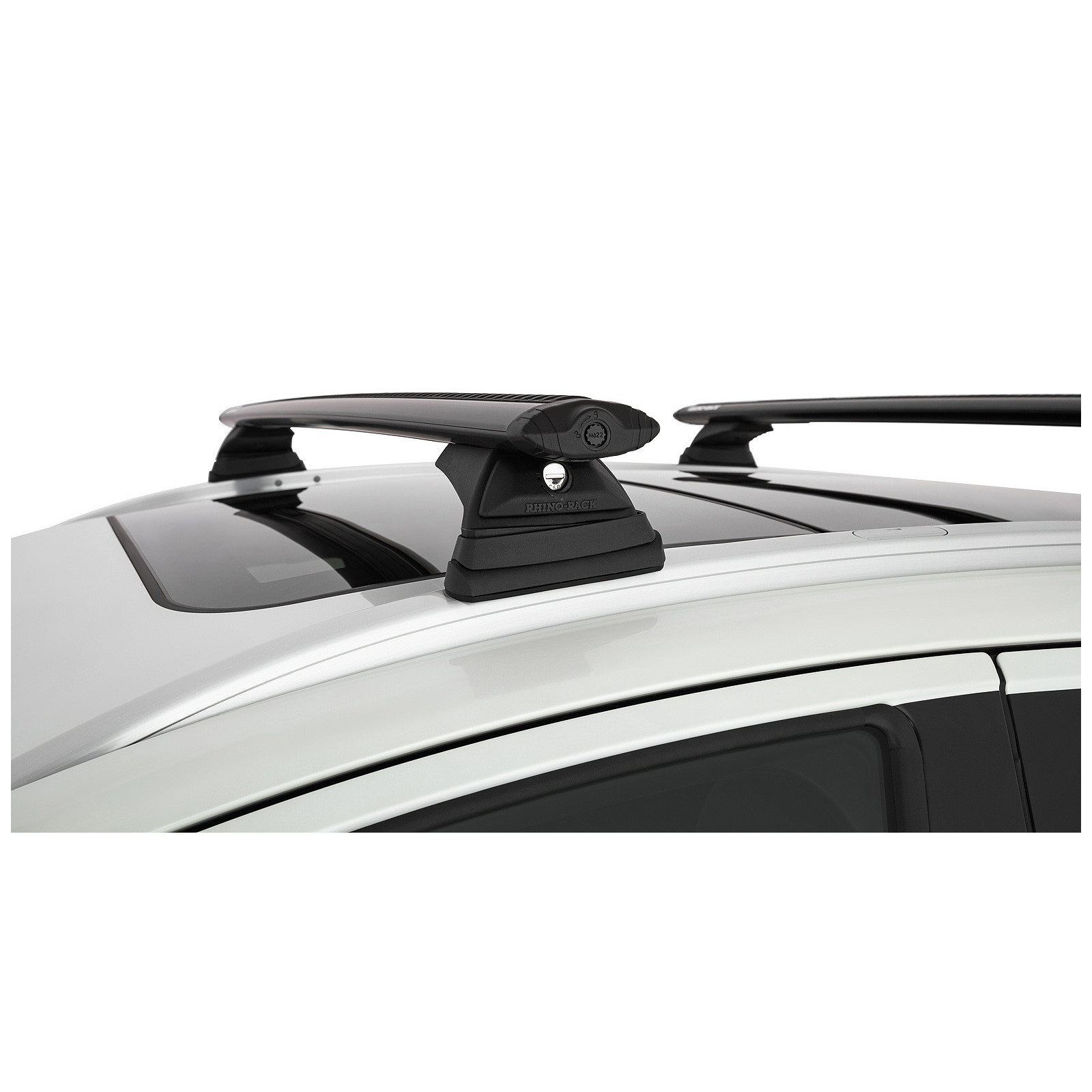 Kit 2 barres de toit noires RHINO-RACK Vortex RCL • JB1614 