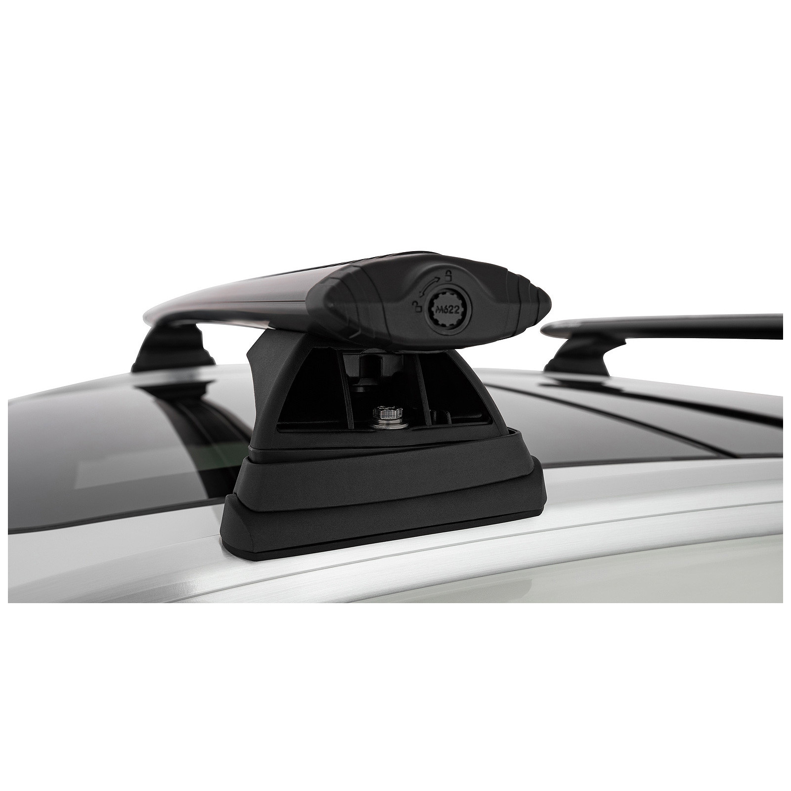 Kit 2 barres de toit noires RHINO-RACK Vortex RCL • JB1614 