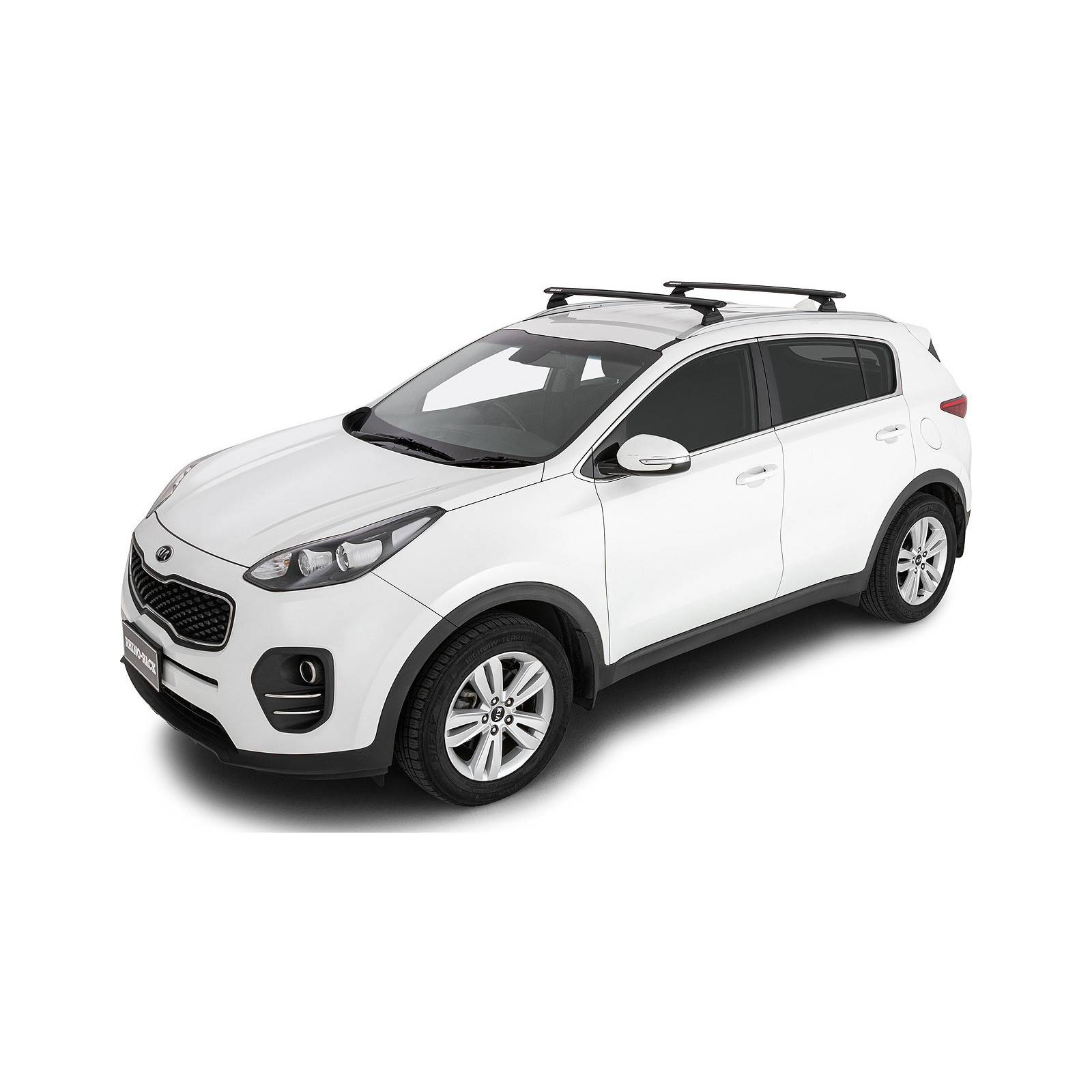 Kit 2 barres de toit noires RHINO-RACK Vortex RCL • JB1614 