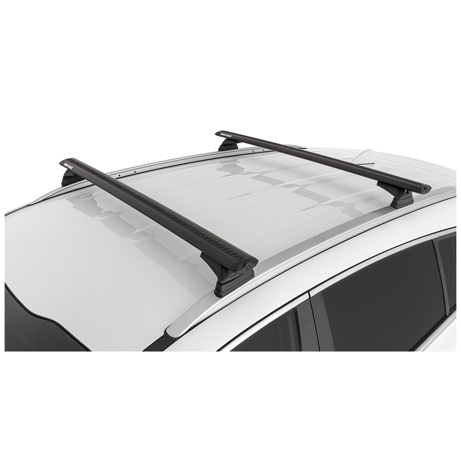 Kit 2 barres de toit noires RHINO-RACK Vortex RCL • JB1614 