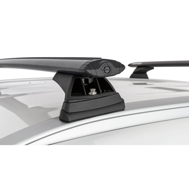 Kit 2 barres de toit noires RHINO-RACK Vortex RCL • JB1614 