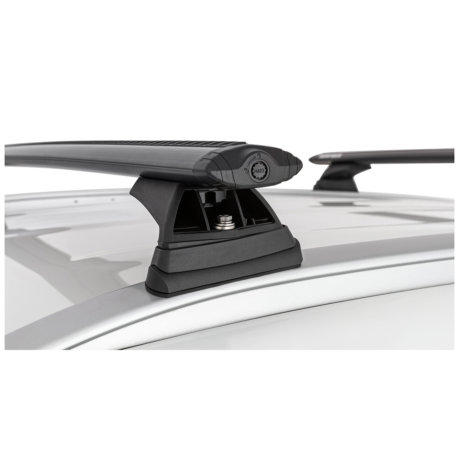 Kit 2 barres de toit noires RHINO-RACK Vortex RCL • JB1614 