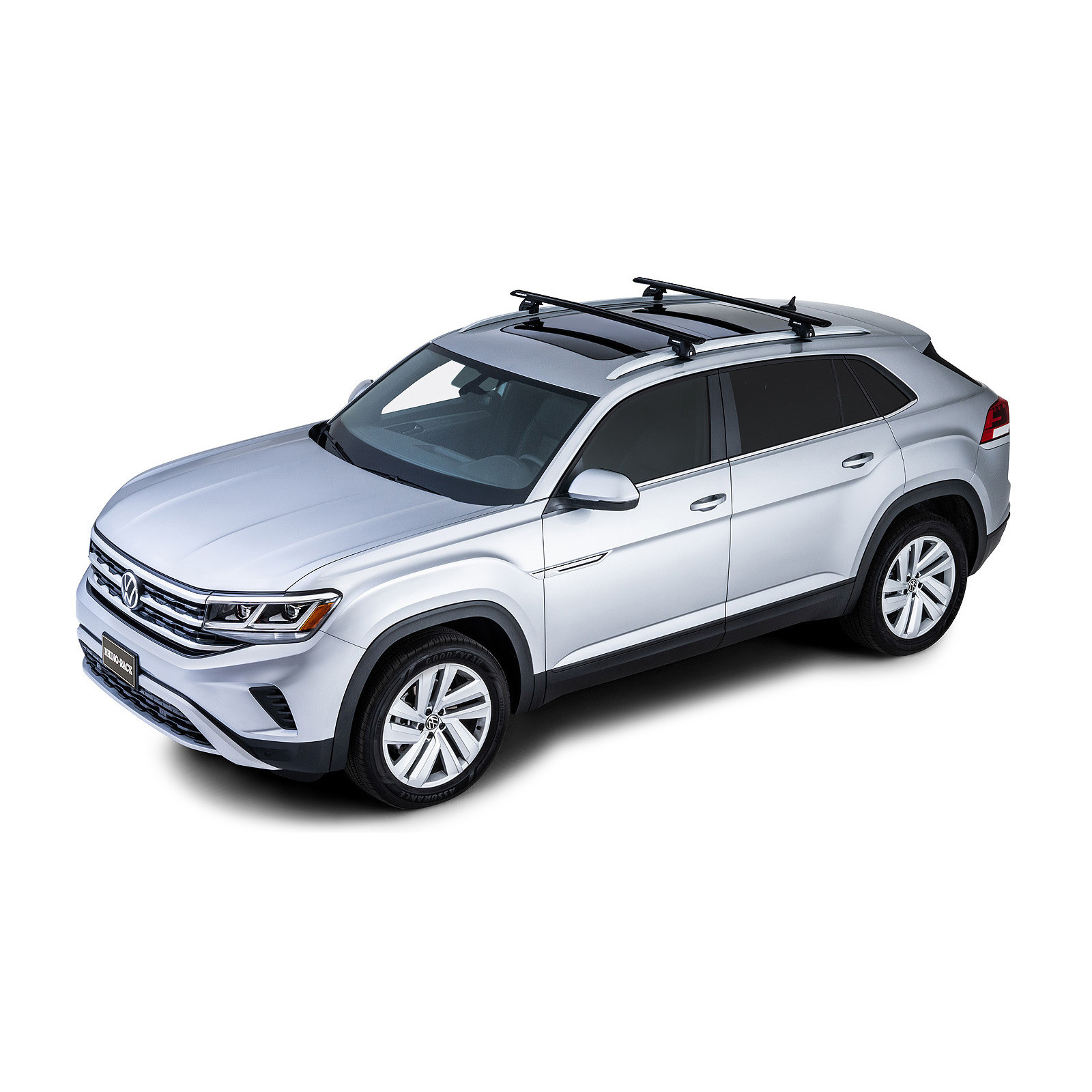 Kit 2 barres de toit noires RHINO-RACK Vortex SX • JB1622 