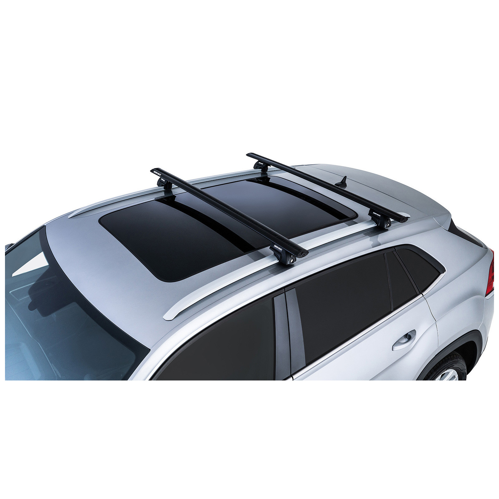 Kit 2 barres de toit noires RHINO-RACK Vortex SX • JB1622 