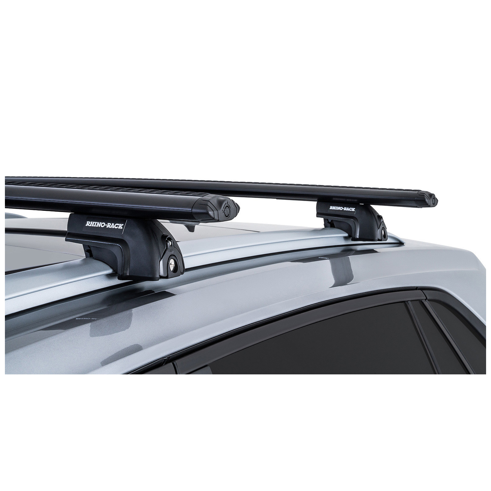 Kit 2 barres de toit noires RHINO-RACK Vortex SX • JB1622 