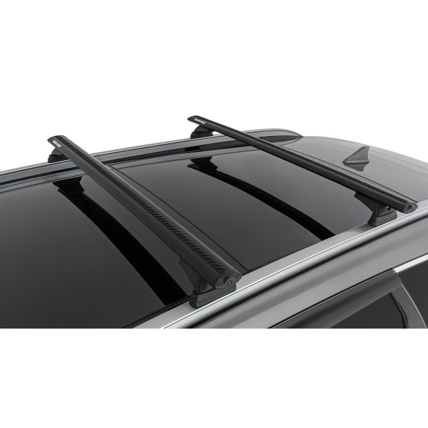Kit 2 barres de toit noires RHINO-RACK Vortex RCL • JB1626 