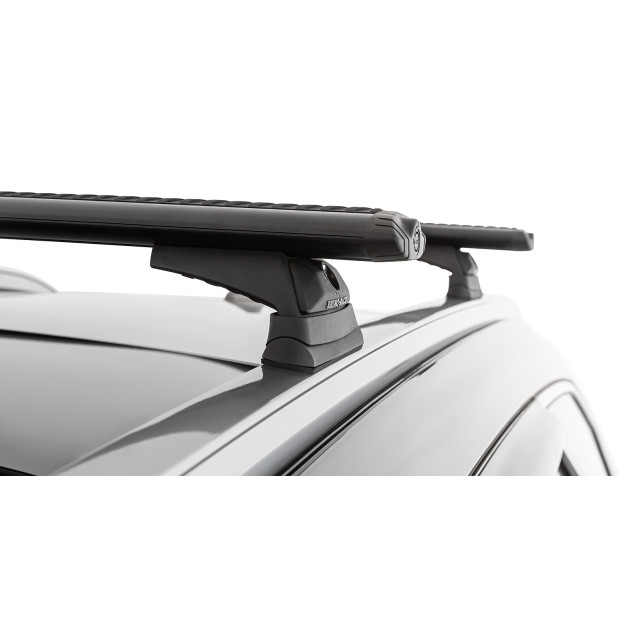 Kit 2 barres de toit noires RHINO-RACK Vortex RCL • JB1626 
