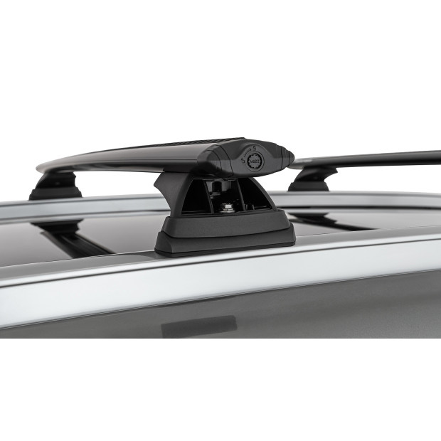 Kit 2 barres de toit noires RHINO-RACK Vortex RCL • JB1626 
