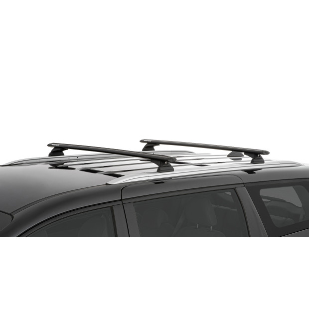 Kit 2 barres de toit noires RHINO-RACK Vortex RCL • JB1626 