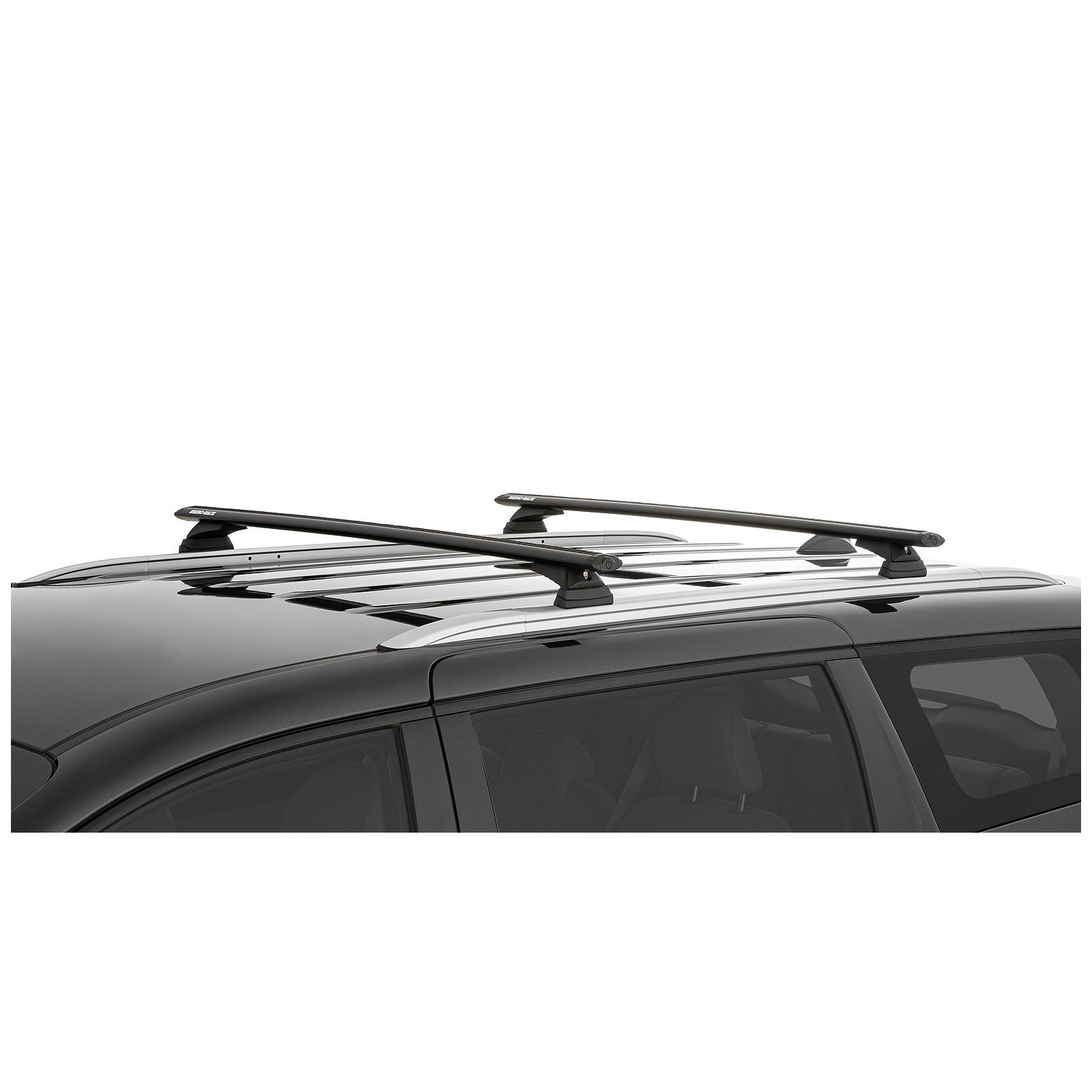 Kit 2 barres de toit noires RHINO-RACK Vortex RCL • JB1626 