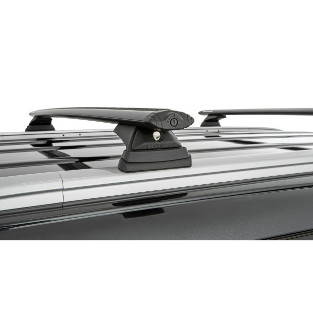 Kit 2 barres de toit noires RHINO-RACK Vortex RCL • JB1626 