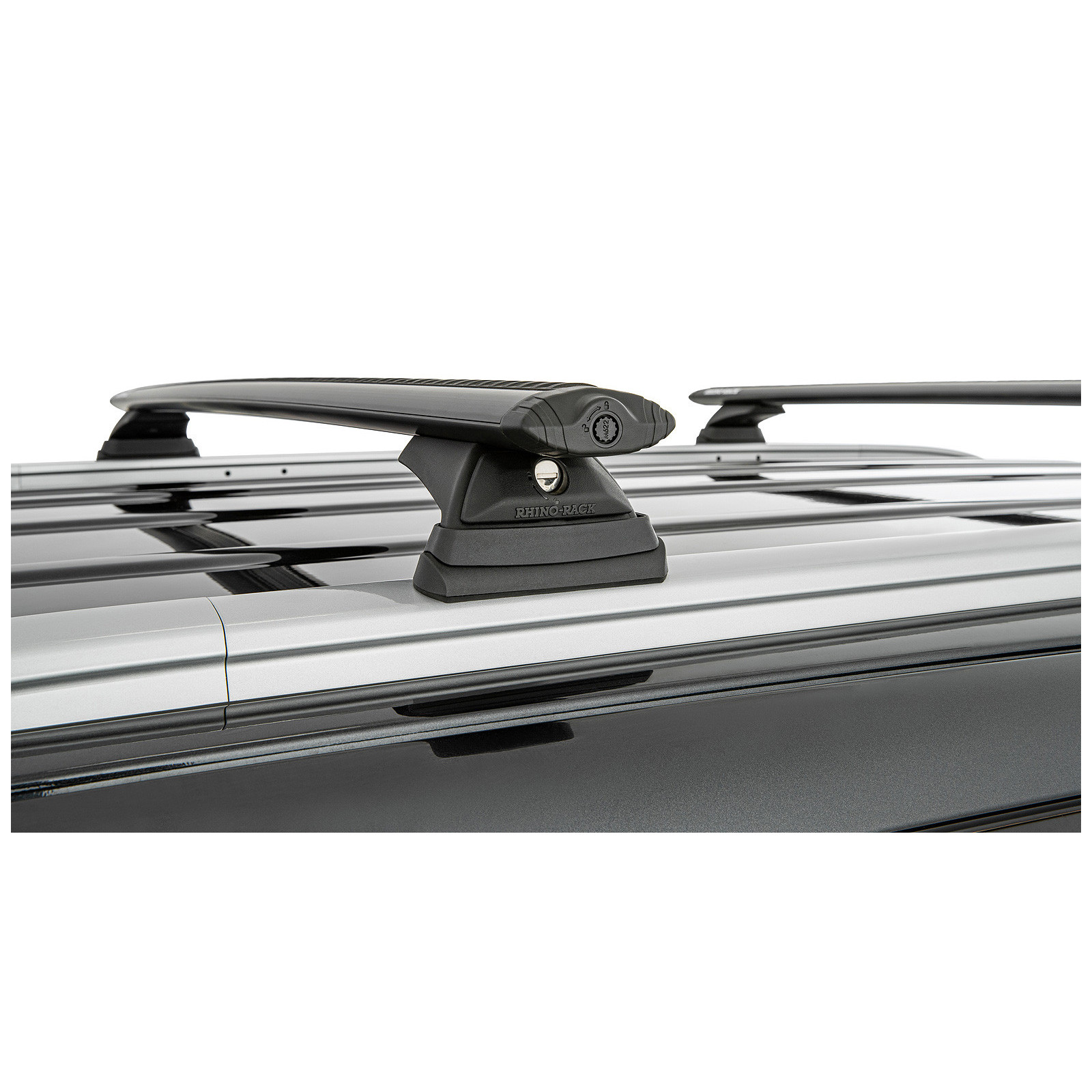 Kit 2 barres de toit noires RHINO-RACK Vortex RCL • JB1626 