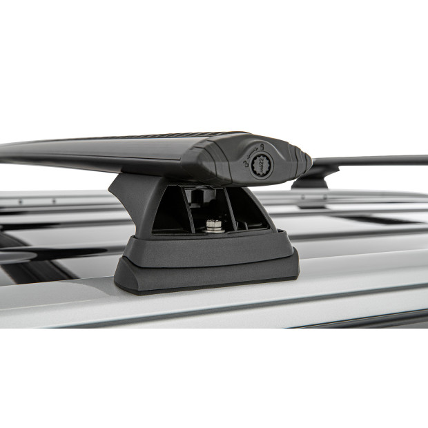 Kit 2 barres de toit noires RHINO-RACK Vortex RCL • JB1626 