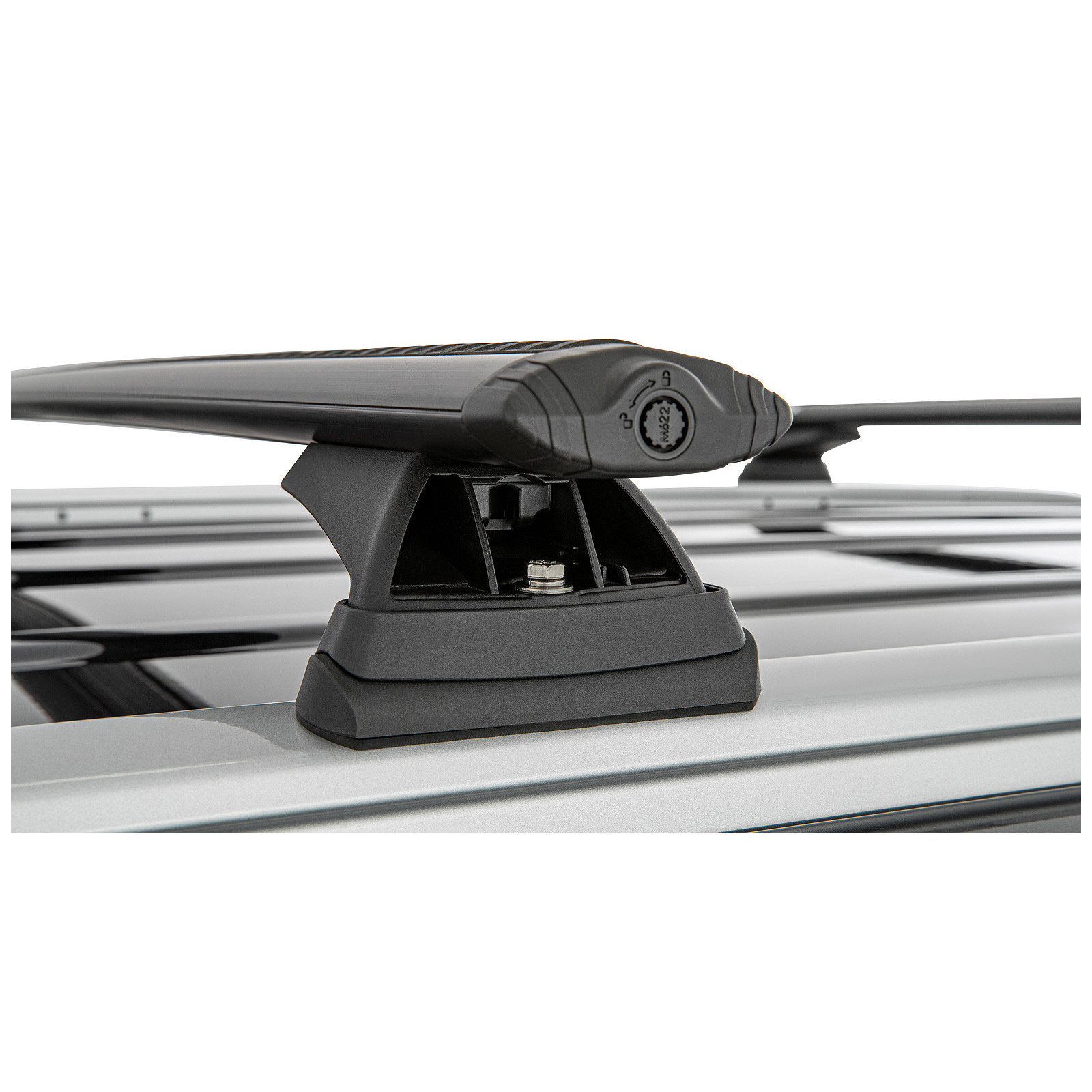 Kit 2 barres de toit noires RHINO-RACK Vortex RCL • JB1626 