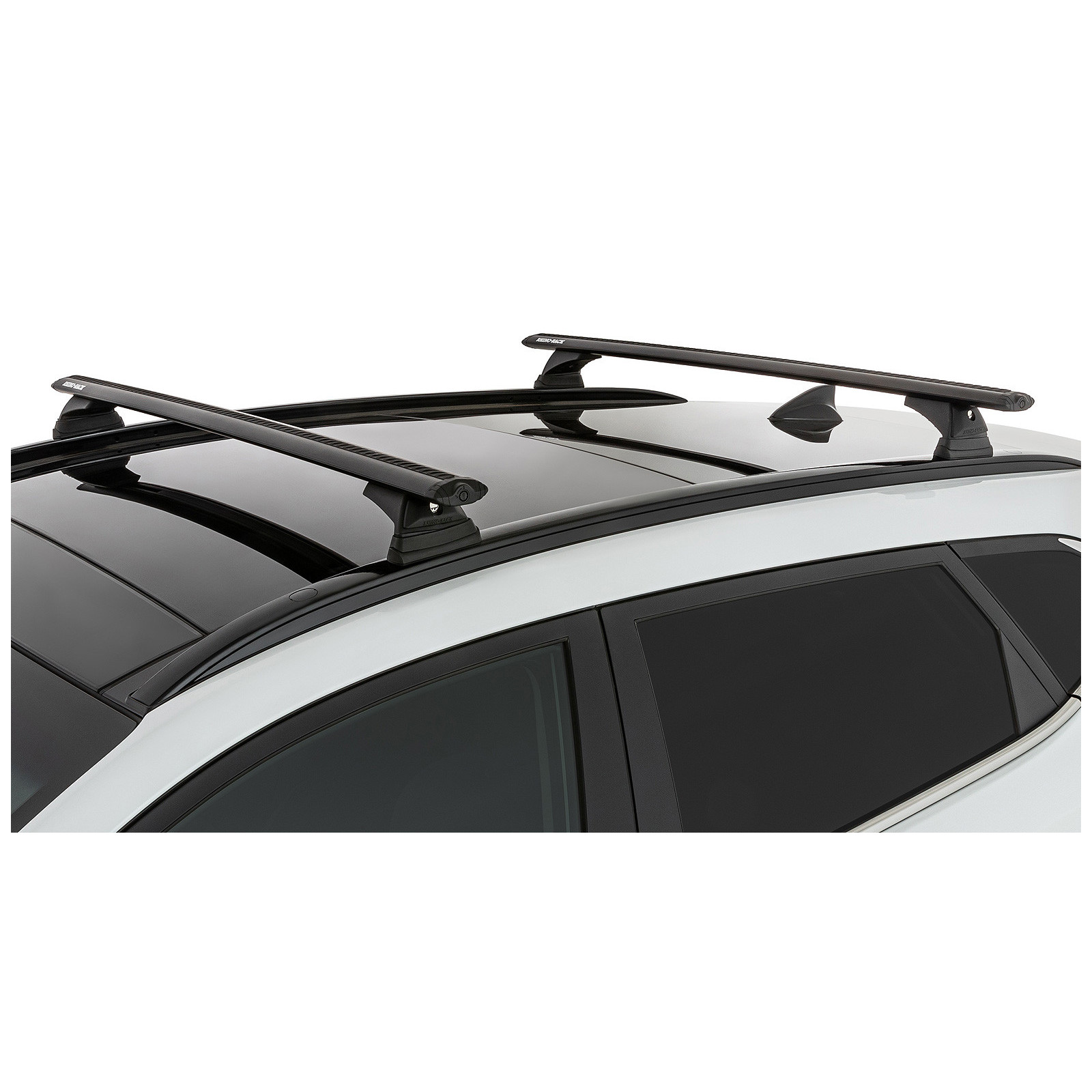 Kit 2 barres de toit noires RHINO-RACK Vortex RCL • JB1632 