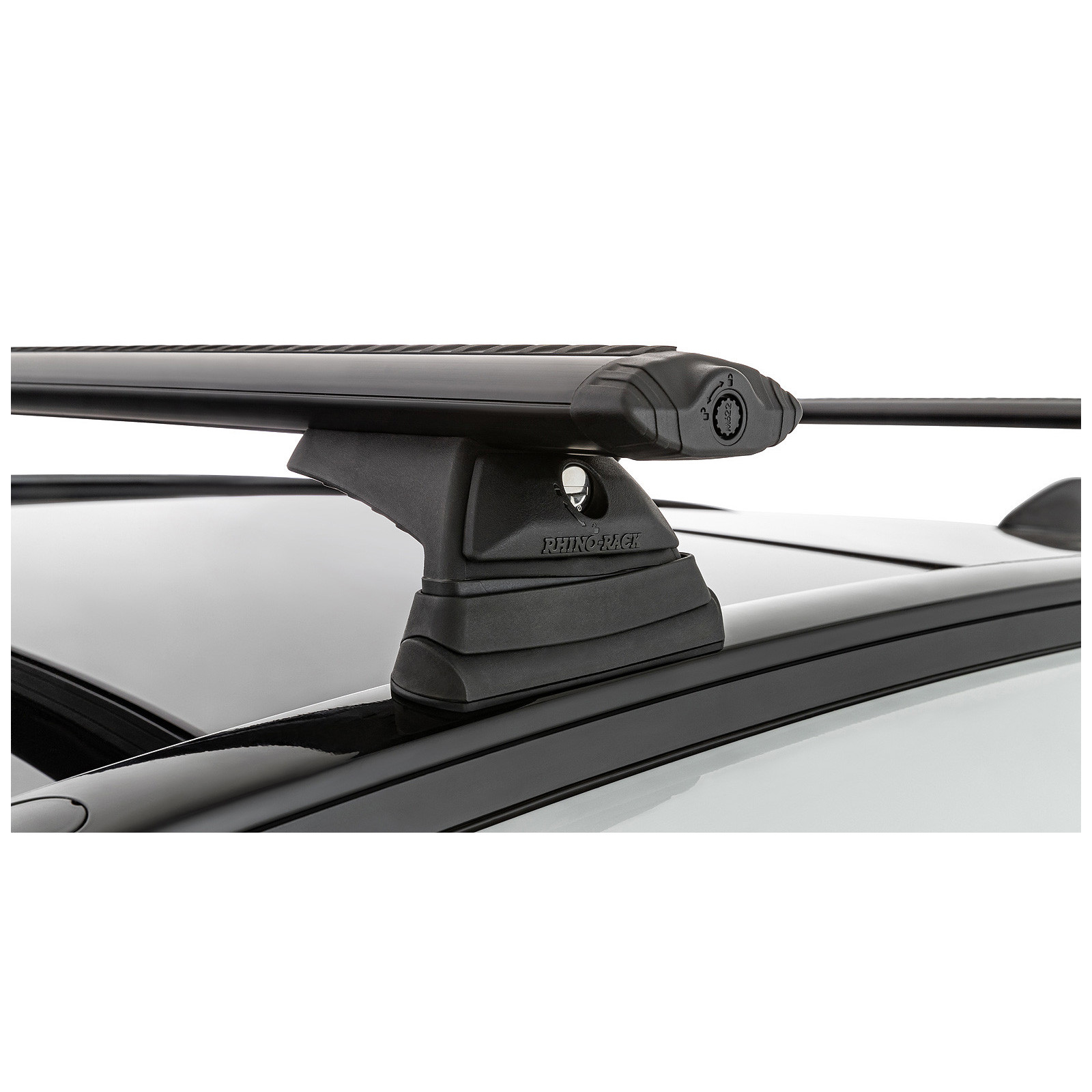 Kit 2 barres de toit noires RHINO-RACK Vortex RCL • JB1632 