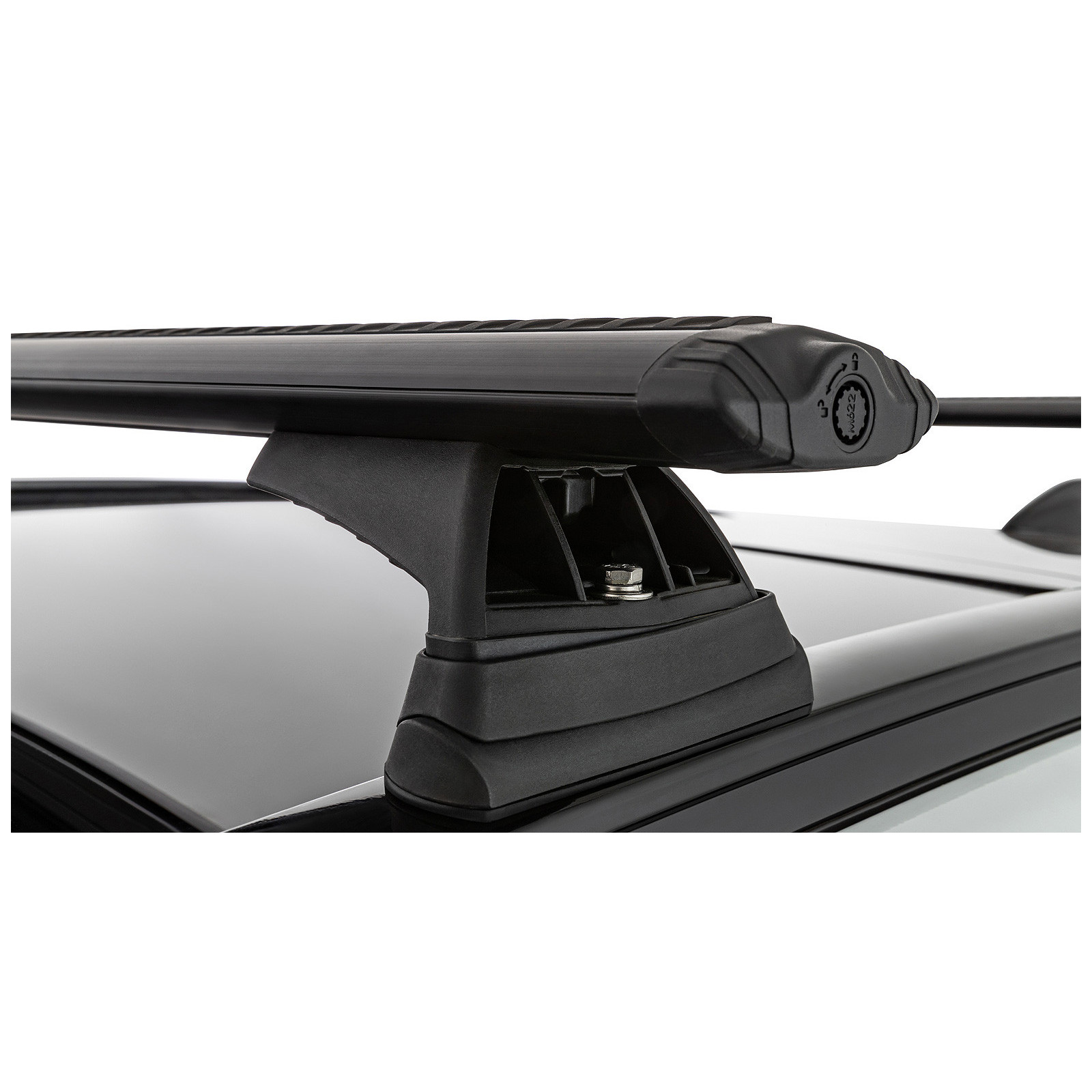 Kit 2 barres de toit noires RHINO-RACK Vortex RCL • JB1632 