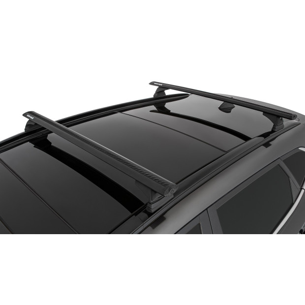 Kit 2 barres de toit noires RHINO-RACK Vortex RCL • JB1632 