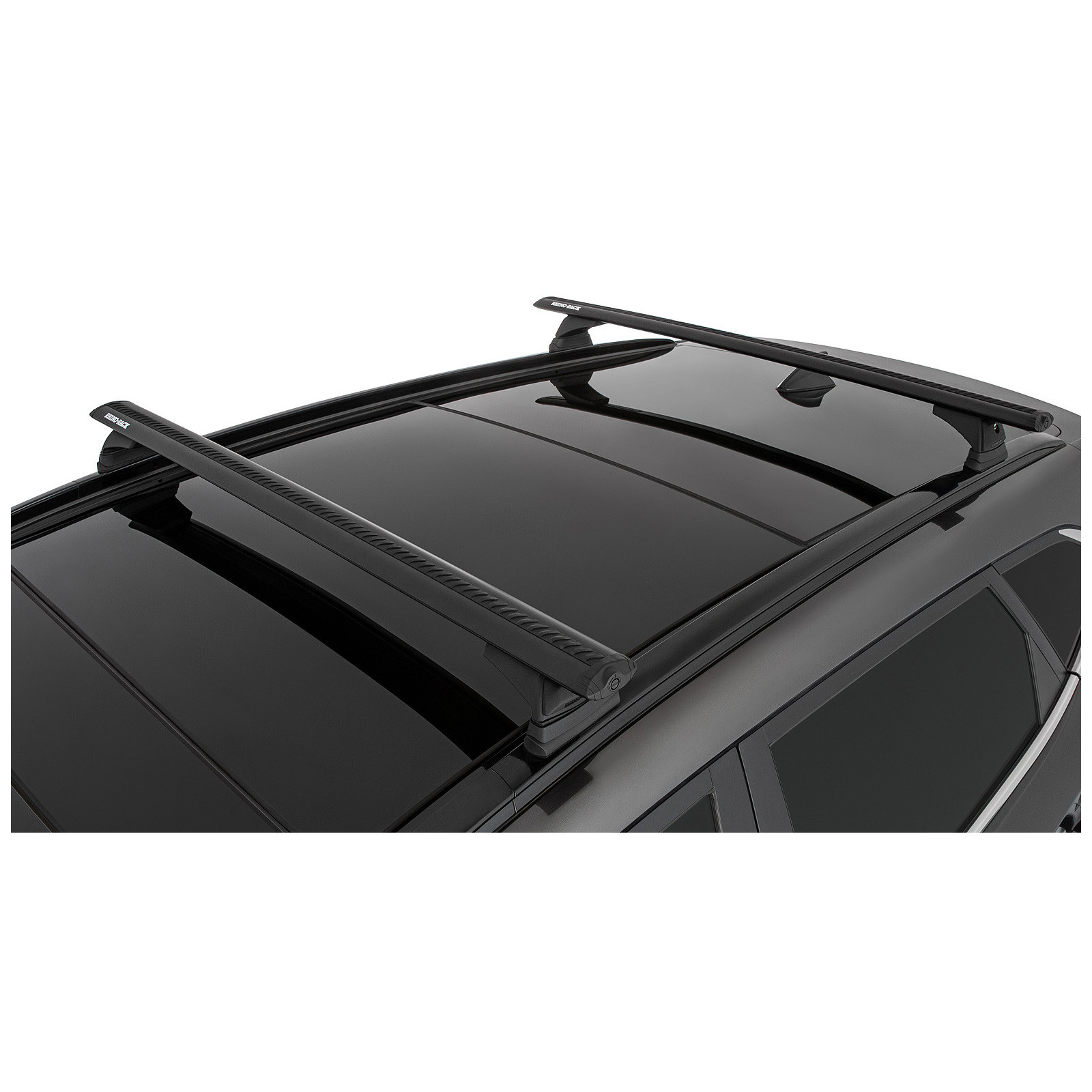 Kit 2 barres de toit noires RHINO-RACK Vortex RCL • JB1632 