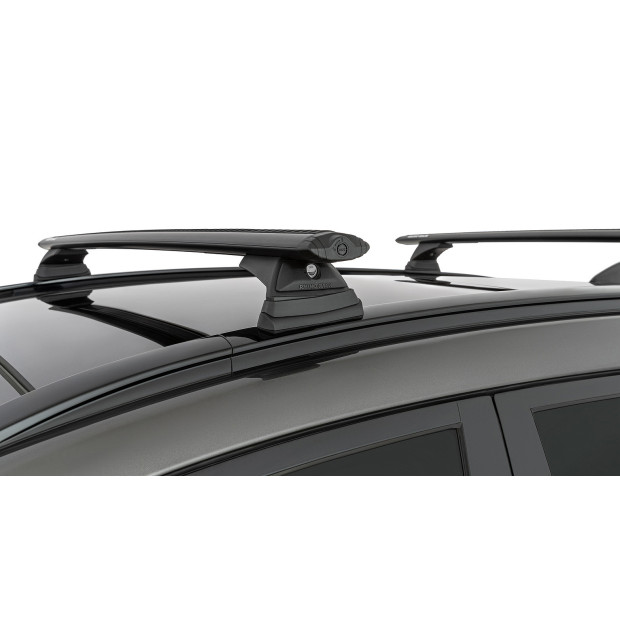 Kit 2 barres de toit noires RHINO-RACK Vortex RCL • JB1632 