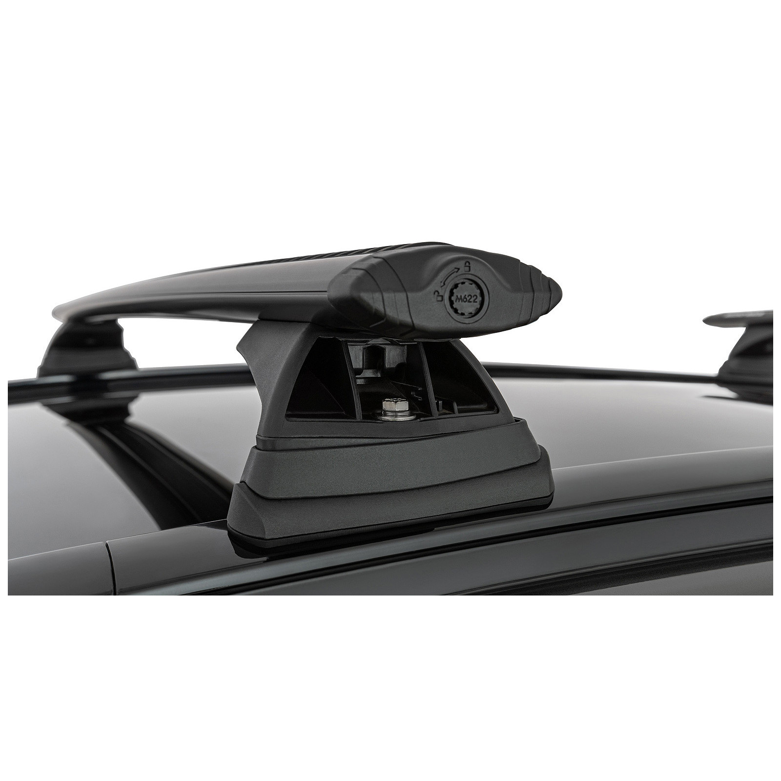 Kit 2 barres de toit noires RHINO-RACK Vortex RCL • JB1632 