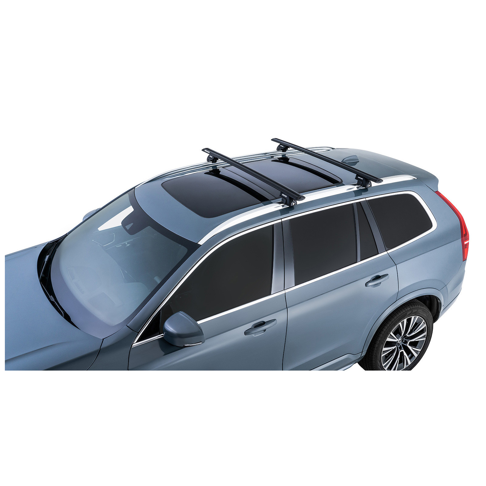 Kit 2 barres de toit noires RHINO-RACK Vortex SX • JB1646 