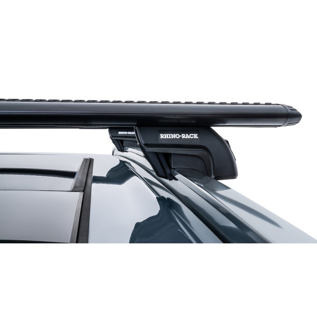 Kit 2 barres de toit noires RHINO-RACK Vortex SX • JB1646 