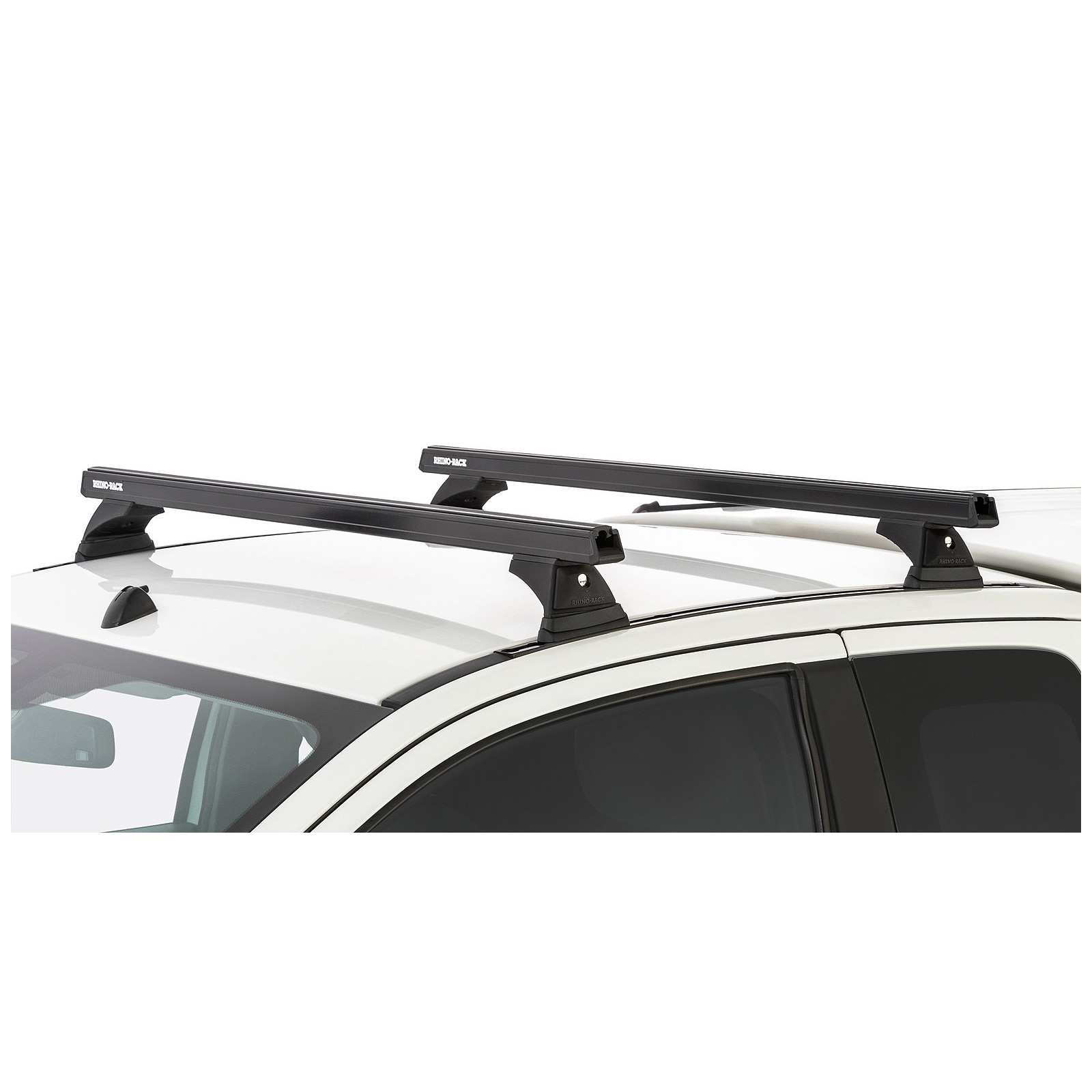 Kit 2 barres de toit noires RHINO-RACK Heavy Duty RCH • JB1669 